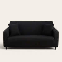 Sofa Cover – Plain Stretch – Ink Black