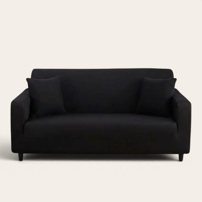 Sofa Cover – Plain Stretch – Ink Black