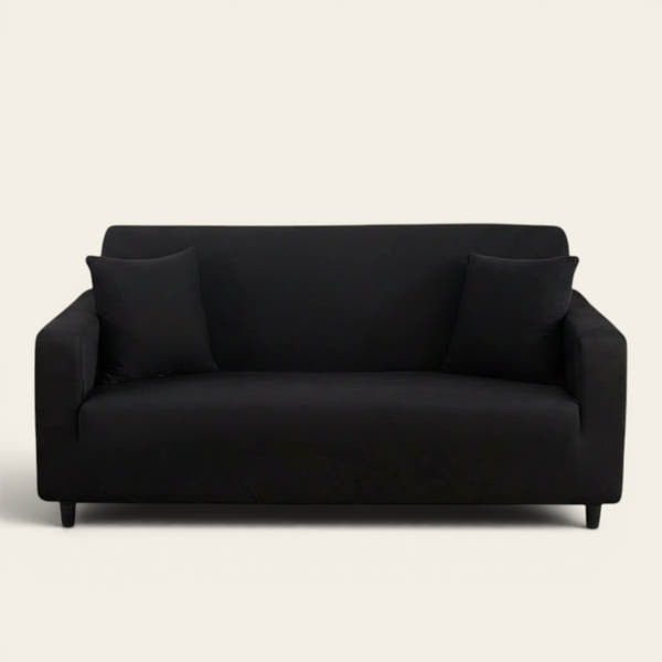 Sofa Cover – Plain Stretch – Ink Black