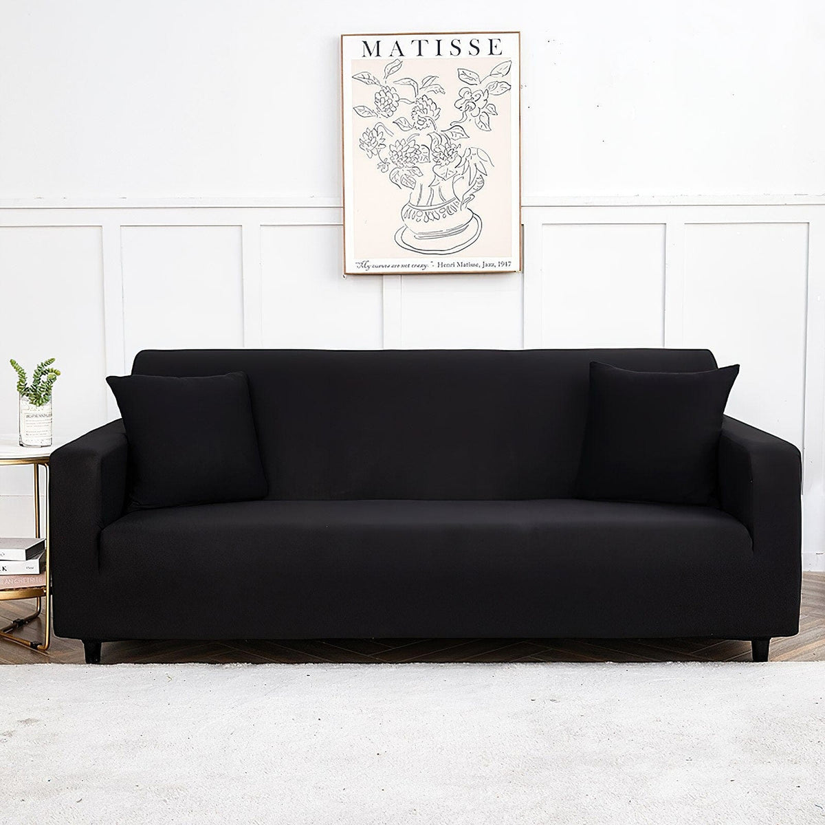 Sofa Cover – Smooth – Ink Black