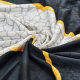 Sofa Cover – Geometric Outline – Ink Black