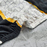 Sofa Cover – Geometric Outline – Ink Black