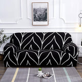 Sofa Cover – Wave Print – Ink Black