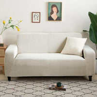 Sofa Cover – Plain Stretch – Ivory Cream