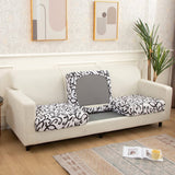 Sofa Cushion Cover – Cursive Print – Ivory Cream