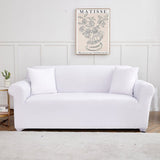 Sofa Cover – Plain Stretch – Pearl White