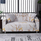 Sofa Cover – Marble Gold – Ivory Cream