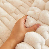 Non-Slip Sofa Cover – Quilted Waffle – Ivory Cream