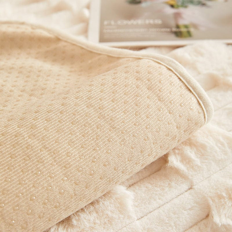 Non-Slip Sofa Cover – Quilted Waffle – Ivory Cream