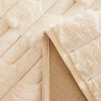 Non-Slip Sofa Cover – Quilted Waffle – Ivory Cream