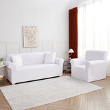 Sofa Cover – Plain Stretch – Pearl White