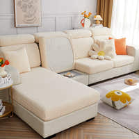 Sofa Cushion Cover – Corduroy Knit – Ivory Cream