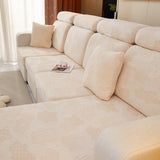 Sofa Cushion Cover – Plain Stretch Sectional – Bouclé Sand