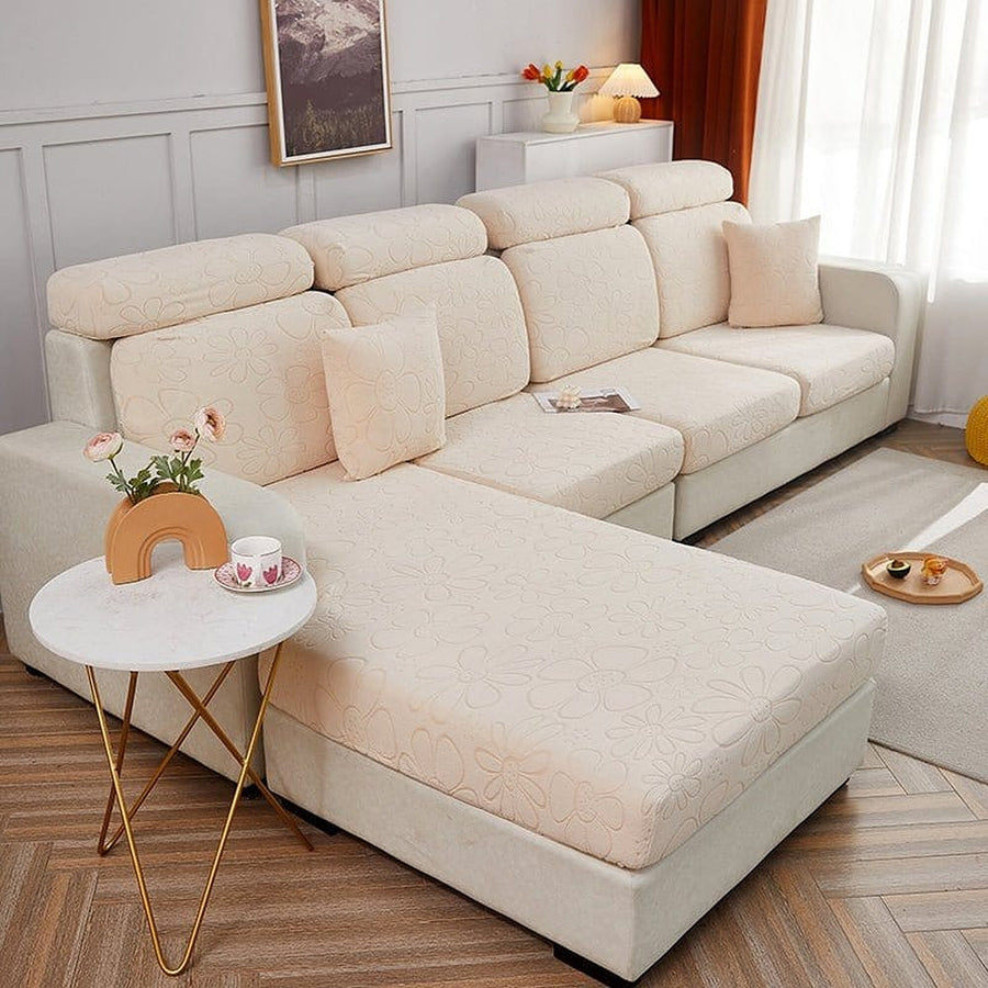 Sofa Cushion Cover – Velvet – Ivory Cream
