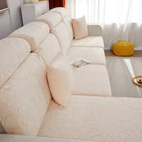 Sofa Cushion Cover – Velvet – Ivory Cream