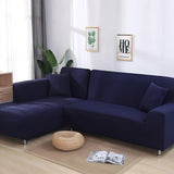 Sofa Cover – Plain Stretch – Indigo