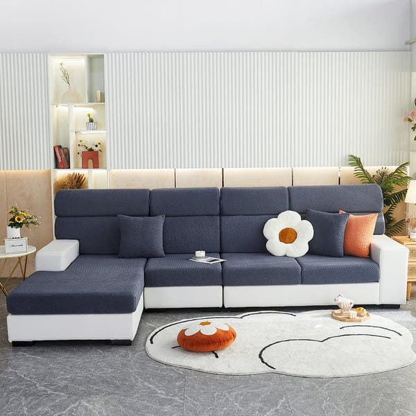 Sofa Cushion Cover – Plain Stretch Sectional – Midnight Navy