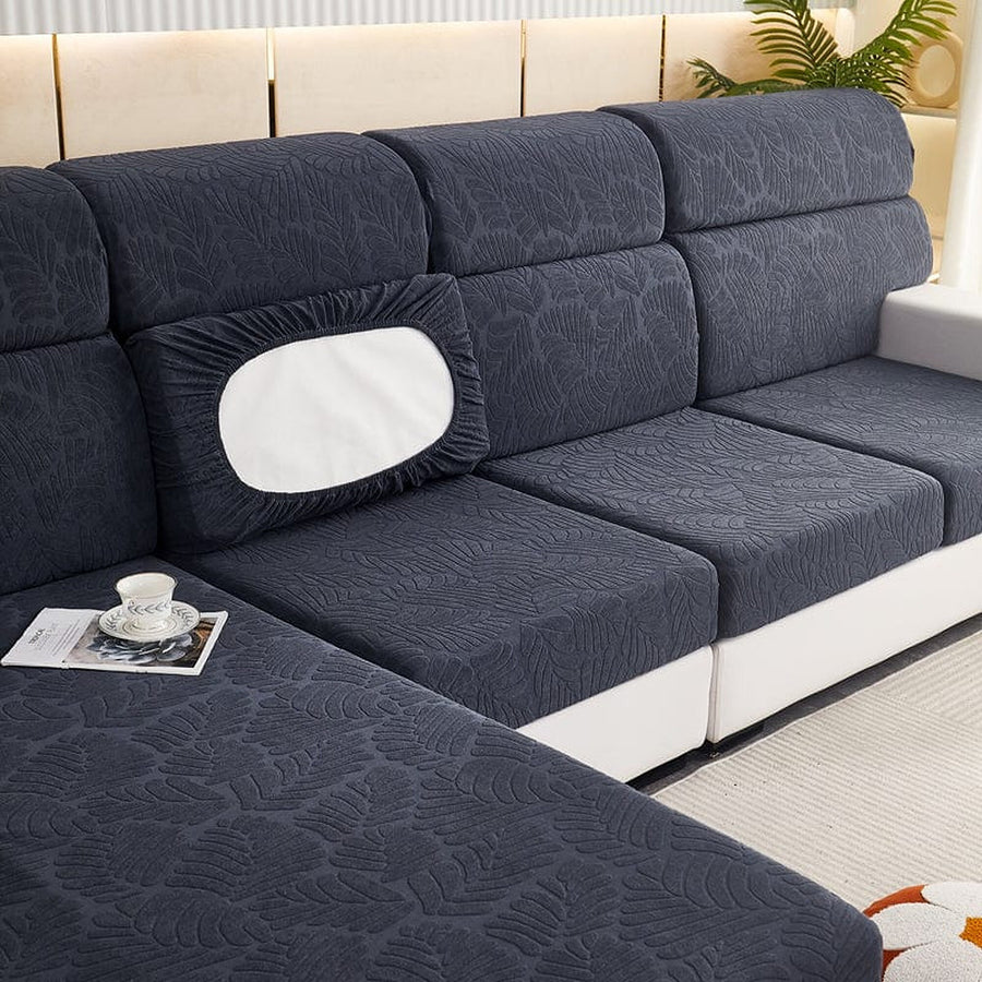 Sofa Cushion Cover – Mélange Knit – Midnight Navy