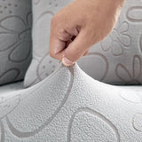 Sofa Cushion Cover – Floral Petite – Pearl Grey