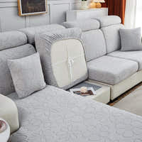 Sofa Cushion Cover – Floral Petite – Pearl Grey
