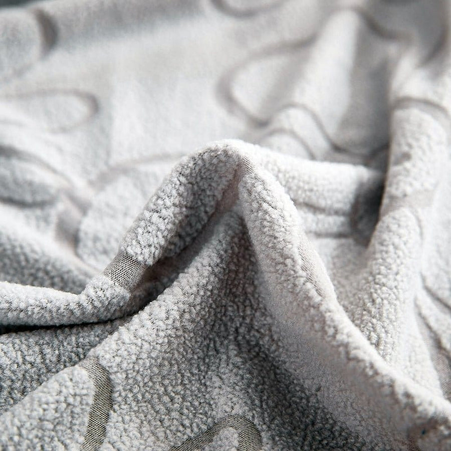 Sofa Cushion Cover – Floral Petite – Pearl Grey