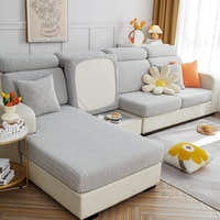 Sofa Cushion Cover – Corduroy Knit – Pearl Grey