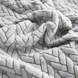 Sofa Cushion Cover – Corduroy Knit – Pearl Grey