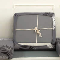 Sofa Cushion Cover – Tropical Palm – Pearl Grey