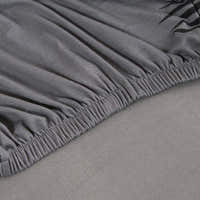 Sofa Cushion Cover – Tropical Palm – Pearl Grey