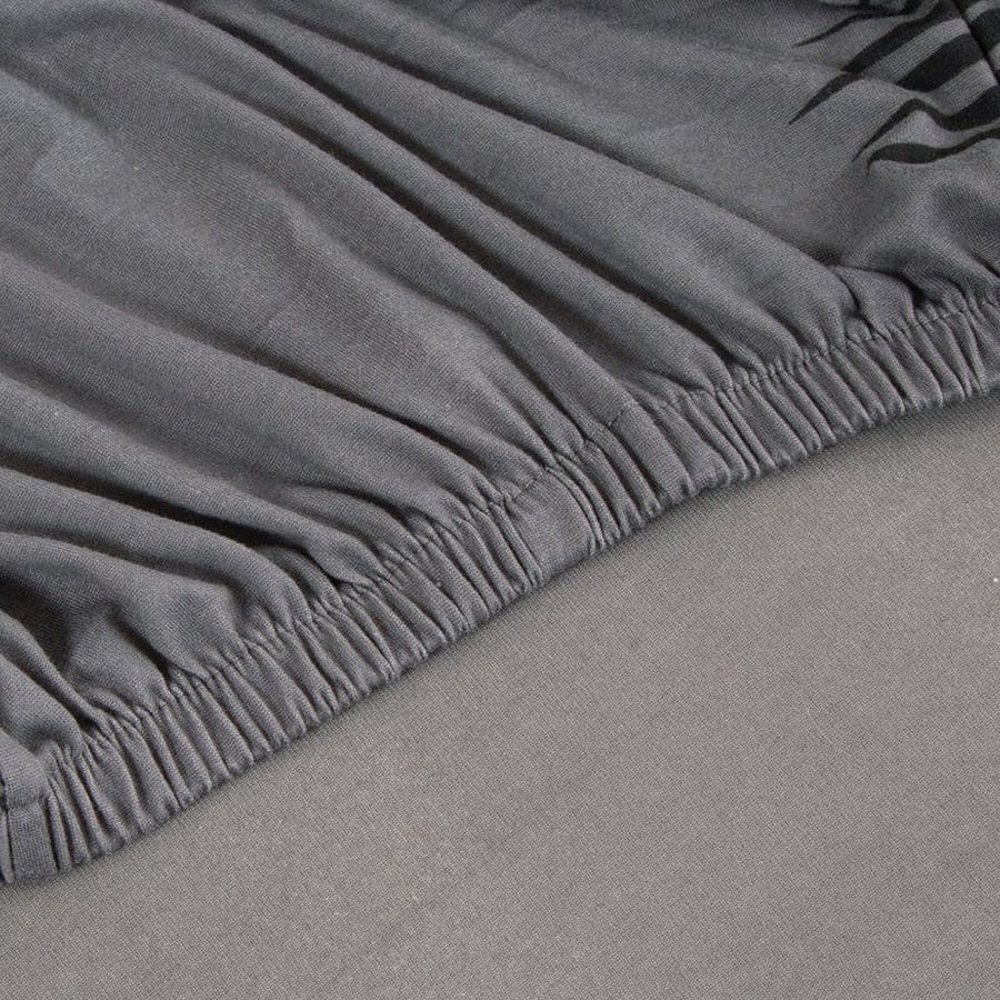 Sofa Cushion Cover – Tropical Palm – Pearl Grey
