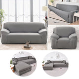 Sofa Cover – Smooth Sectional – Pearl Grey