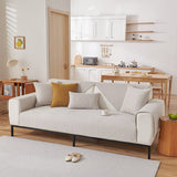 Non-Slip Sofa Cover – Plain Stretch – Pearl White
