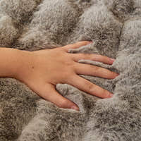 Non-Slip Sofa Cover – Velvet Bubble – Pearl Grey