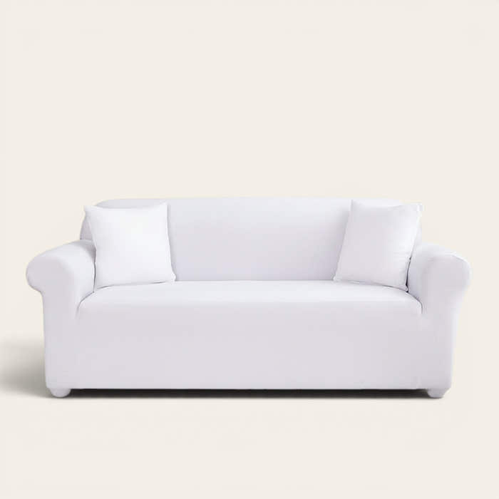 Sofa Cover – Plain Stretch – Pearl White