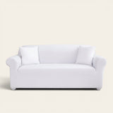 Sofa Cover – Plain Stretch – Pearl White
