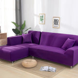Sofa Cover – Plain Stretch – Plum