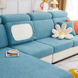 Sofa Cushion Cover – Corduroy Knit – Sky Mist