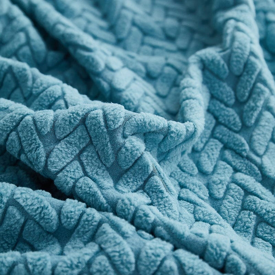 Sofa Cushion Cover – Corduroy Knit – Sky Mist