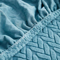 Sofa Cushion Cover – Corduroy Knit – Sky Mist