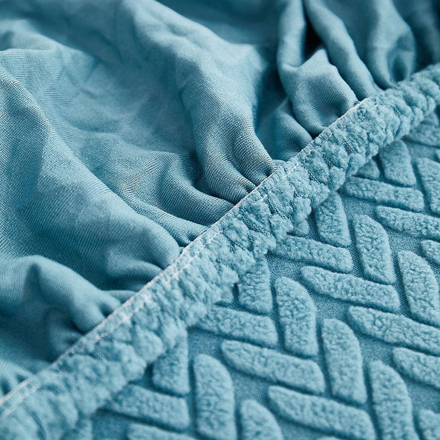 Sofa Cushion Cover – Corduroy Knit – Sky Mist
