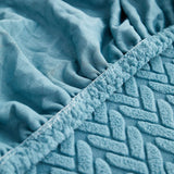 Sofa Cushion Cover – Corduroy Knit – Sky Mist