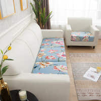 Sofa Cushion Cover – Floral Print – Sky Mist