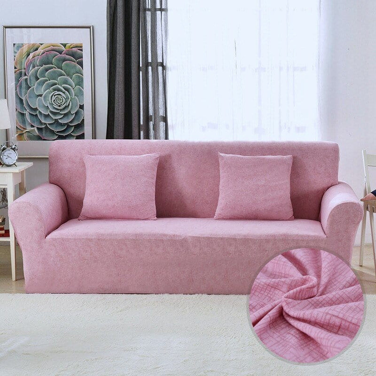 Sofa Cover – Plain Stretch – Lavender Mist