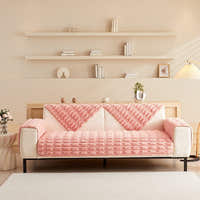 Non-Slip Sofa Cover – Quilted Brick – Soft Blush