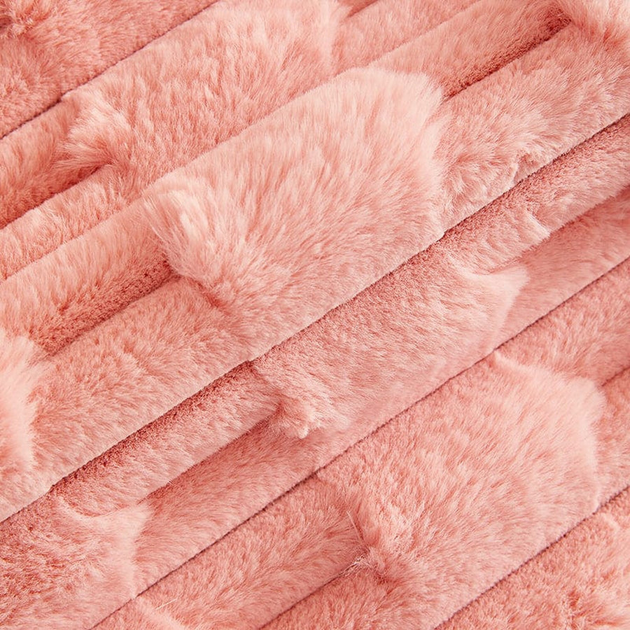 Non-Slip Sofa Cover – Quilted Brick – Soft Blush
