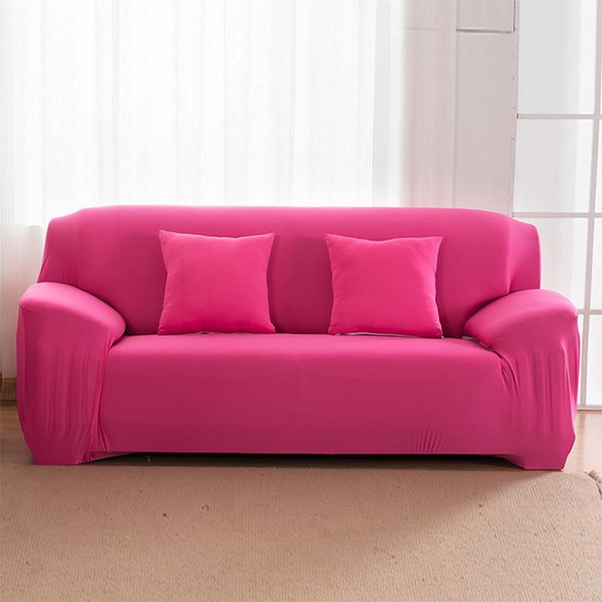 Sofa Cover – Plain Stretch – Fuchsia