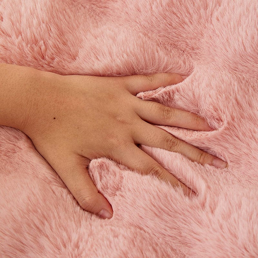 Non-Slip Sofa Cover – Velvet Bubble – Soft Blush