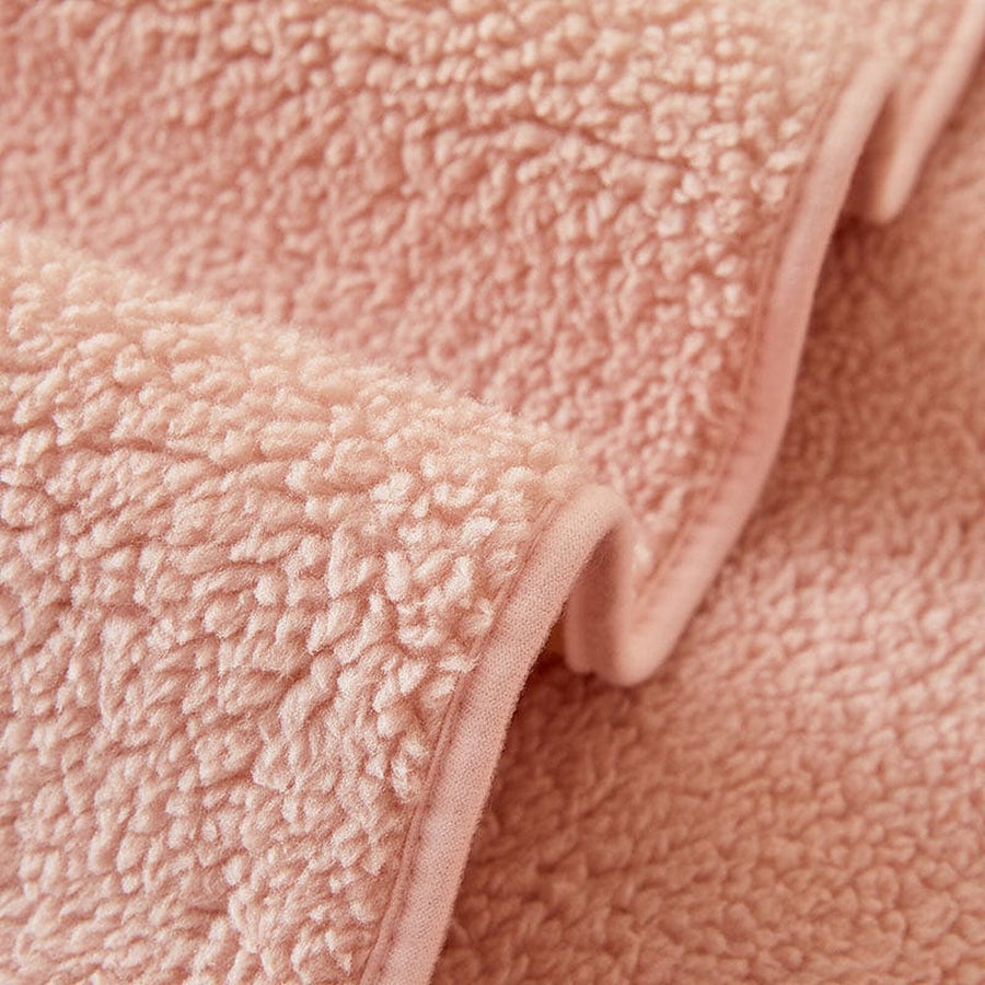 Non-Slip Sofa Cover – Embroidered Print – Soft Blush
