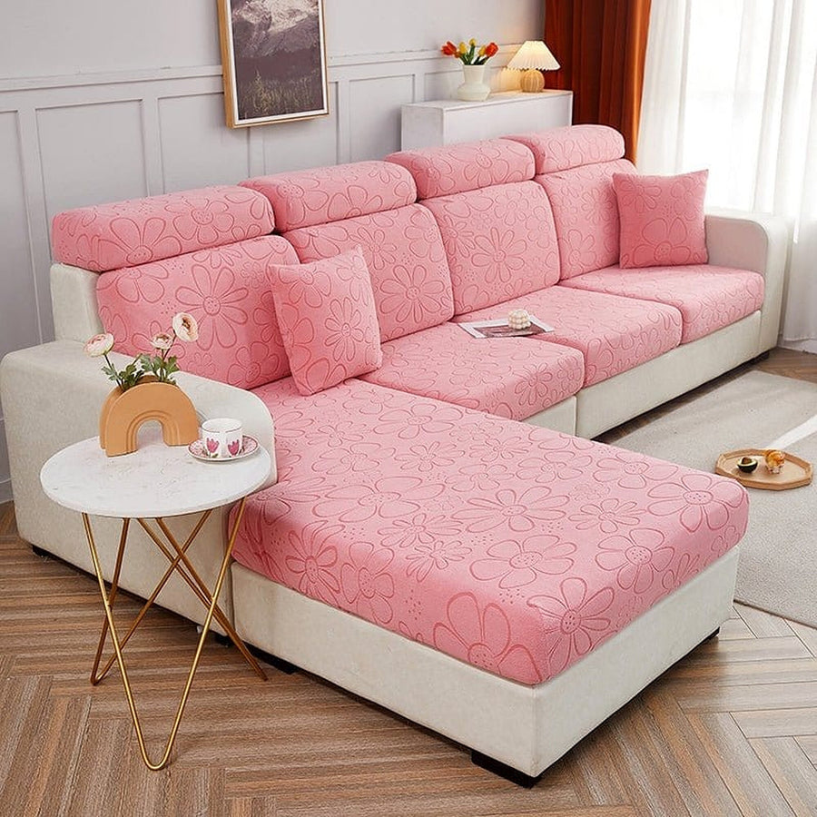 Sofa Cushion Cover – Corduroy Knit Compact – Soft Blush