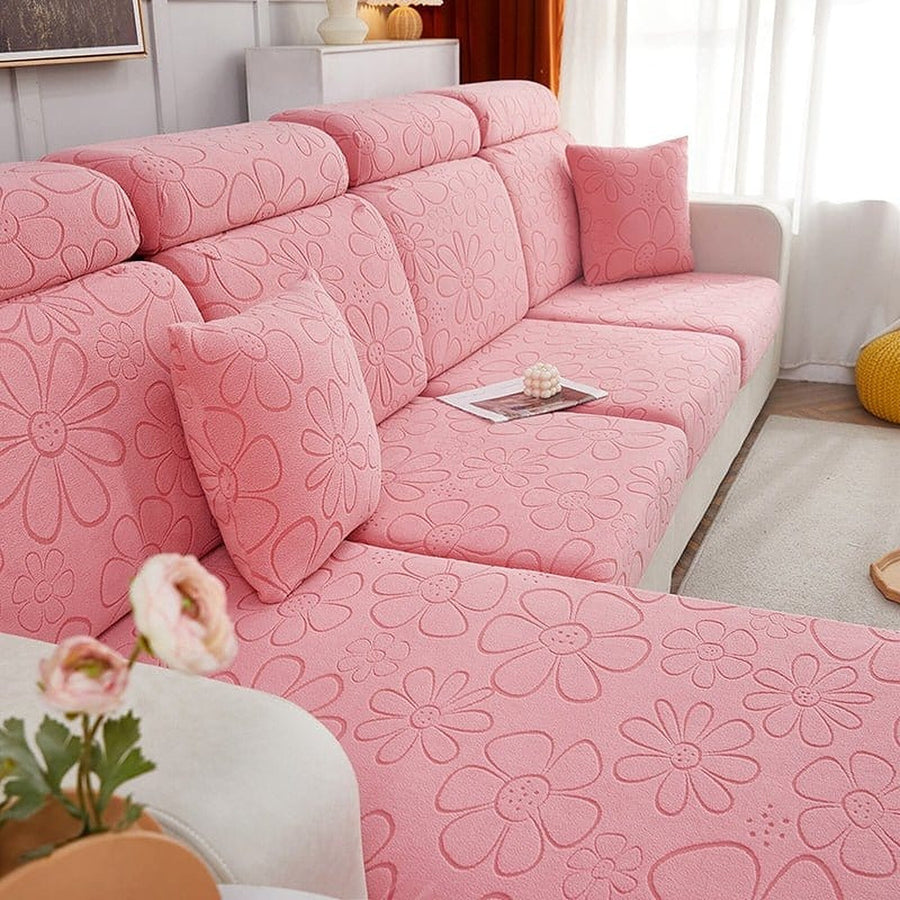 Sofa Cushion Cover – Corduroy Knit Compact – Soft Blush